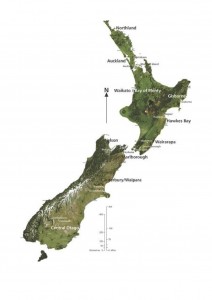 Neuseeland-Karte